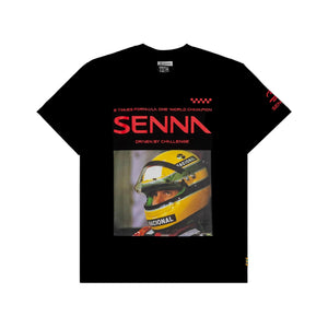 Ayrton Senna F1 Race T-Shirt - Black/Red - image 2