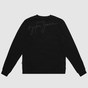 Ayrton Senna F1 Signature Crew Sweatshirt - Ash/Black - image 4