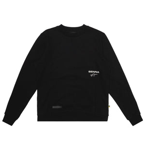 Ayrton Senna F1 Signature Crew Sweatshirt - Ash/Black - image 2