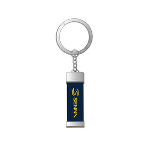 Ayrton Senna F1 Signature Keychain - Navy - image 1
