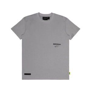 Ayrton Senna F1 Signature T-Shirt - Ash/Black - image 1