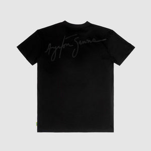 Ayrton Senna F1 Signature T-Shirt - Ash/Black - image 4