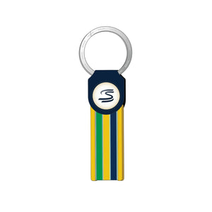 Ayrton Senna F1 Stripe Keychain - Navy - image 1