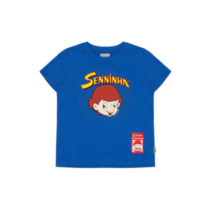Ayrton Senna F1 Kids Senninha Face T-Shirt - Youth Blue - image 1
