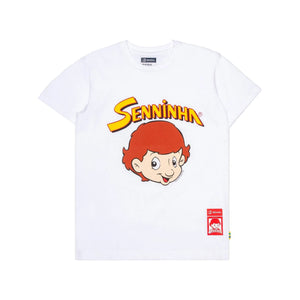 Ayrton Senna F1 Senninha Face T-Shirt - White - image 1