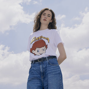 Ayrton Senna F1 Senninha Face T-Shirt - White - image 3