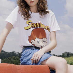 Ayrton Senna F1 Senninha Face T-Shirt - White - image 4