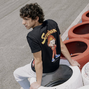 Ayrton Senna F1 Senninha Figure T-Shirt - Black - image 3