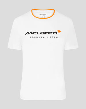 McLaren F1 Kids Core Essentials Logo T-Shirt - Youth White/Papaya/Black - image 2