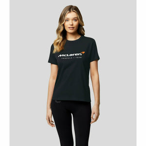 McLaren F1 Women's Core Essentials Logo T-Shirt -Papaya/Phantom/Blue/Black/Storm Gray - image 5