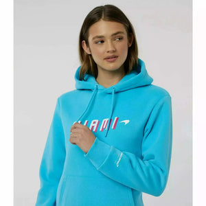 McLaren F1 Women's Miami Neon Graphic Hoodie -Black/Vice Blue/Beetroot Purple - image 18