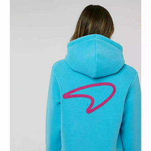 McLaren F1 Women's Miami Neon Graphic Hoodie -Black/Vice Blue/Beetroot Purple - image 19