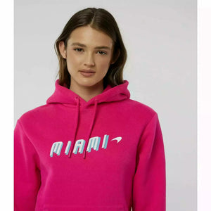 McLaren F1 Women's Miami Neon Graphic Hoodie -Black/Vice Blue/Beetroot Purple - image 4