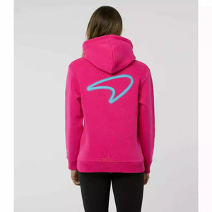 McLaren F1 Women's Miami Neon Graphic Hoodie -Black/Vice Blue/Beetroot Purple - image 3