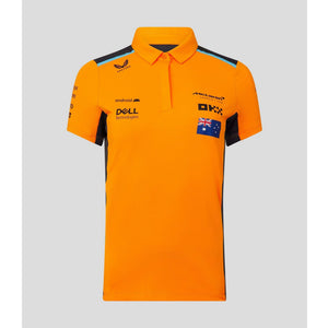 McLaren F1 Women's Lando Norris Team Drivers Polo Shirt- Papaya - image 1