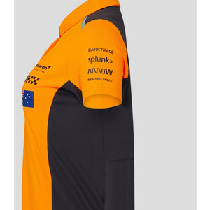 McLaren F1 Women's Lando Norris Team Drivers Polo Shirt- Papaya - image 4