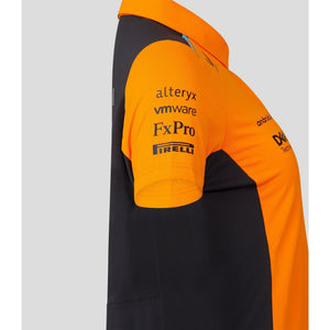 McLaren F1 Women's Lando Norris Team Drivers Polo Shirt- Papaya - image 3