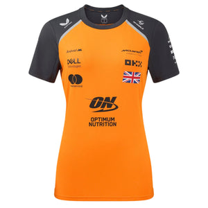 McLaren F1 Women's 2025 Lando Norris Team Drivers T-Shirt- Papaya/Phantom - image 1