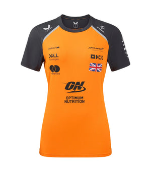 McLaren F1 Women's 2025 Lando Norris Team Drivers T-Shirt- Papaya/Phantom - image 1