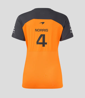 McLaren F1 Women's 2025 Lando Norris Team Drivers T-Shirt- Papaya/Phantom - image 3