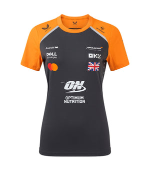McLaren F1 Women's 2025 Lando Norris Team Drivers T-Shirt- Papaya/Phantom - image 2