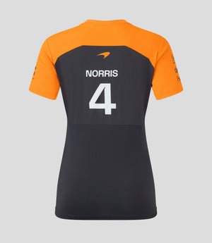 McLaren F1 Women's 2025 Lando Norris Team Drivers T-Shirt- Papaya/Phantom - image 8