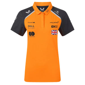 McLaren F1 2025 Women's Lando Norris Team Polo Shirt - Papaya - image 1