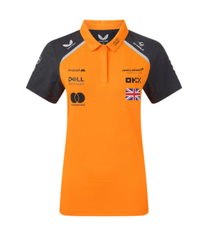 McLaren F1 2025 Women's Lando Norris Team Polo Shirt - Papaya - image 1