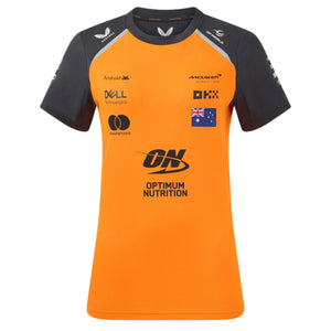 McLaren F1 Women's 2025 Oscar Piastri Team Drivers T-Shirt- Papaya/Phantom - image 1