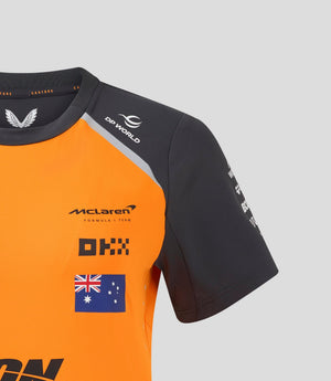 McLaren F1 Women's 2025 Oscar Piastri Team Drivers T-Shirt- Papaya/Phantom - image 7