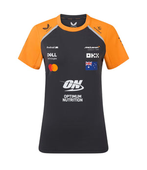 McLaren F1 Women's 2025 Oscar Piastri Team Drivers T-Shirt- Papaya/Phantom - image 2