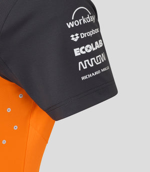 McLaren F1 Women's 2025 Oscar Piastri Team Drivers Polo Shirt- Papaya - image 3