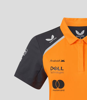 McLaren F1 Women's 2025 Oscar Piastri Team Drivers Polo Shirt- Papaya - image 5