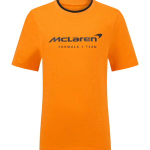 McLaren F1 Kids Core Essentials Logo T-Shirt - Youth White/Papaya/Black - image 1