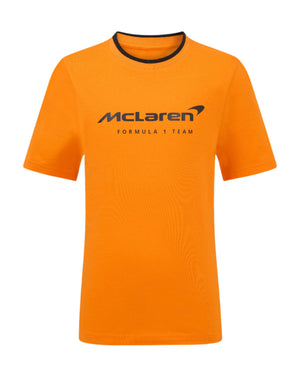 McLaren F1 Kids Core Essentials Logo T-Shirt - Youth White/Papaya/Black - image 1