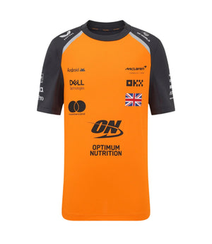 McLaren F1 Kids 2025 Lando Norris Team Set Up T-Shirt- Youth Papaya/Phantom - image 2