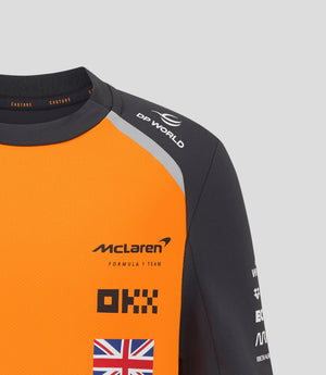 McLaren F1 Kids 2025 Lando Norris Team Set Up T-Shirt- Youth Papaya/Phantom - image 7