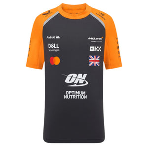 McLaren F1 Kids 2025 Lando Norris Team Set Up T-Shirt- Youth Papaya/Phantom - image 1
