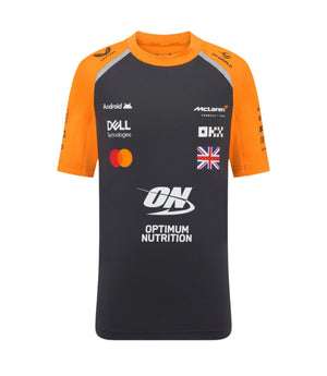 McLaren F1 Kids 2025 Lando Norris Team Set Up T-Shirt- Youth Papaya/Phantom - image 1