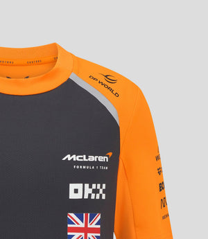 McLaren F1 Kids 2025 Lando Norris Team Set Up T-Shirt- Youth Papaya/Phantom - image 12