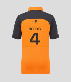 McLaren F1 Kids 2025 Lando Norris Drivers Polo Shirt- Youth Papaya - image 2