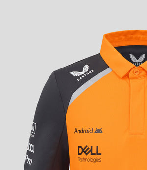 McLaren F1 Kids 2025 Lando Norris Drivers Polo Shirt- Youth Papaya - image 5