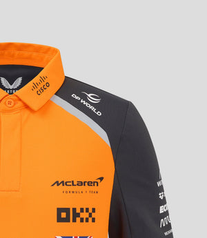McLaren F1 Kids 2025 Lando Norris Drivers Polo Shirt- Youth Papaya - image 6
