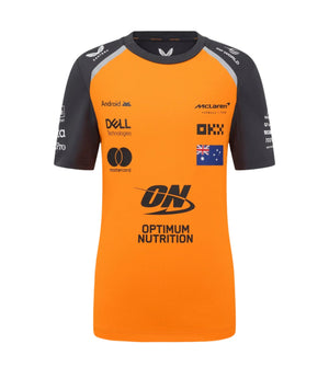 McLaren F1 Kids 2025 Oscar Piastri Team Set Up T-Shirt- Youth Papaya/Phantom - image 1