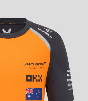 McLaren F1 Kids 2025 Oscar Piastri Team Set Up T-Shirt- Youth Papaya/Phantom - image 7