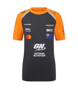 McLaren F1 Kids 2025 Oscar Piastri Team Set Up T-Shirt- Youth Papaya/Phantom - image 2