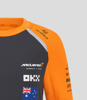 McLaren F1 Kids 2025 Oscar Piastri Team Set Up T-Shirt- Youth Papaya/Phantom - image 12
