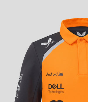 McLaren F1 Kids 2025 Oscar Piastri Team Drivers Polo Shirt- Youth Papaya - image 5