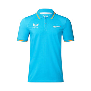 McLaren F1 Men's Lifestyle Polo Shirt- Black/Gray/Blue/White - image 4