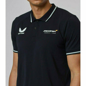 McLaren F1 Men's Lifestyle Polo Shirt- Black/Gray/Blue/White - image 6